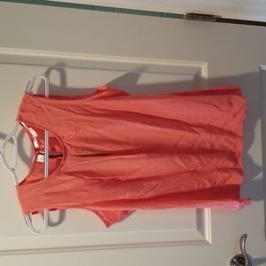 NWT size M Max Studio 100% silk pink tank